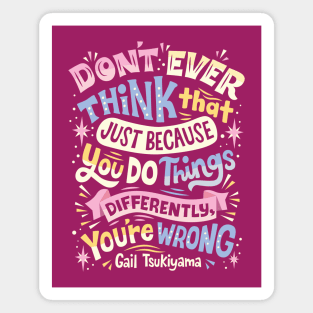 Do Things Differently Magnet